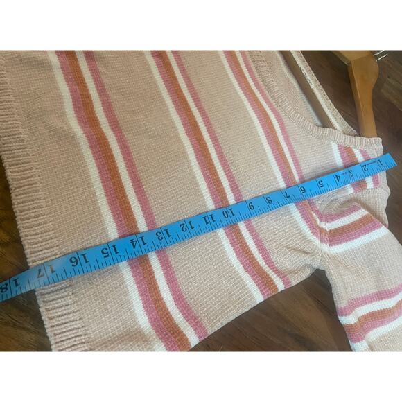 L*SPACE Sun Seeker Striped Chenille Crop Sweater Jumper Size Small? Slouchy Boxy - Picture 7 of 8